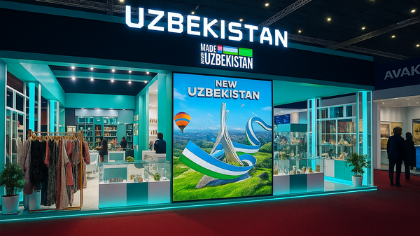 Национальный стенд Узбекистана на Международной выставке импортных товаров в Шанхае
 - Sputnik Узбекистан