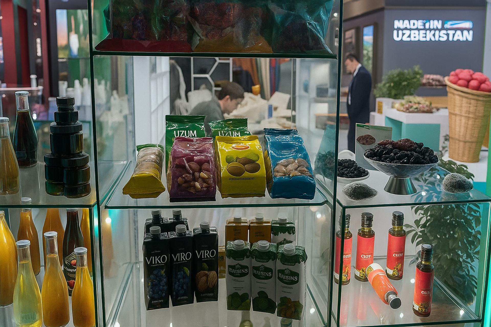 Национальный стенд Узбекистана на Международной выставке импортных товаров в Шанхае - Sputnik Узбекистан, 1920, 07.11.2025