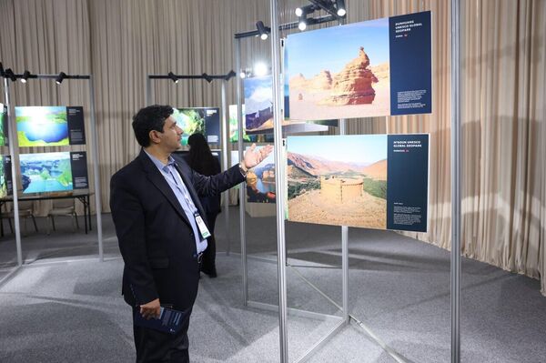 Российский научный центр представил в Самарканде выставку Глобальные геопарки ЮНЕСКО. - Sputnik Узбекистан