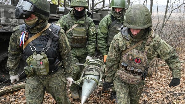 Боевая работа самоходной пушки 2С7 Пион группировки Запад - Sputnik Узбекистан