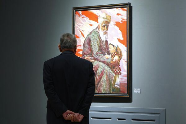 Рассом Муҳаммаджон Сатторовнинг &quot;Нур. Шакл. Ҳаёт&quot; кўргазмаси - Sputnik Ўзбекистон