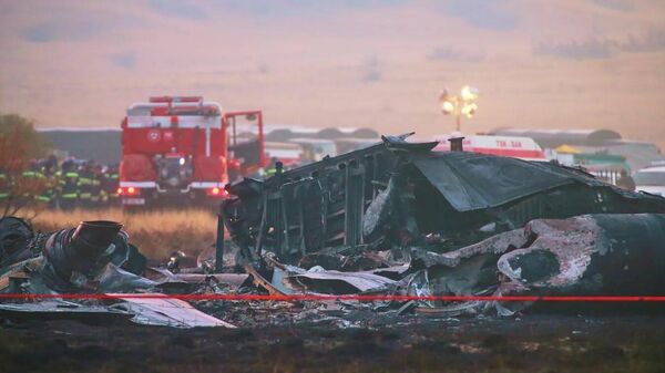 Место крушения турецкого военно-транспортного самолёта Lockheed C-130 Hercules в районе грузино-азербайджанской границы. Архивное фото
 - Sputnik Узбекистан