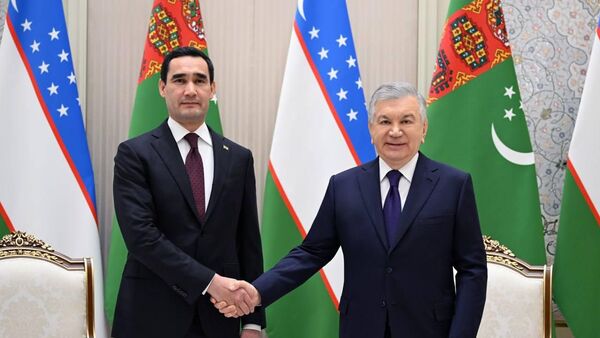 Состоялась встреча Президентов Узбекистана и Туркменистана - Sputnik Ўзбекистон