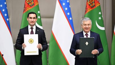 Шавкат Мирзиёев и Сердар Бердымухамедов подписали Совместное заявление
