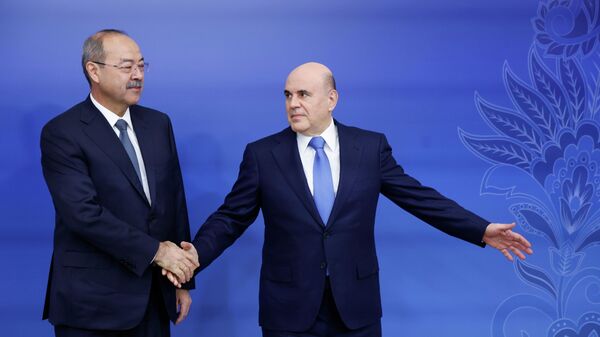  Predsedatel pravitelstva RF Mixail Mishustin i premyer-ministr Uzbekistana Abdulla Aripov (arxivnoe foto) - Sputnik O‘zbekiston