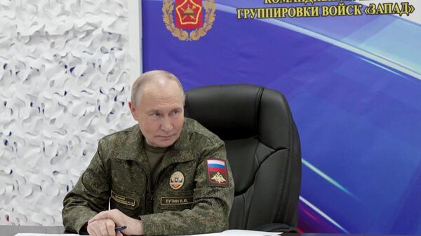 Prezident Vladimir Putin posetil komandniy punkt gruppirovki Zapad - Sputnik O‘zbekiston