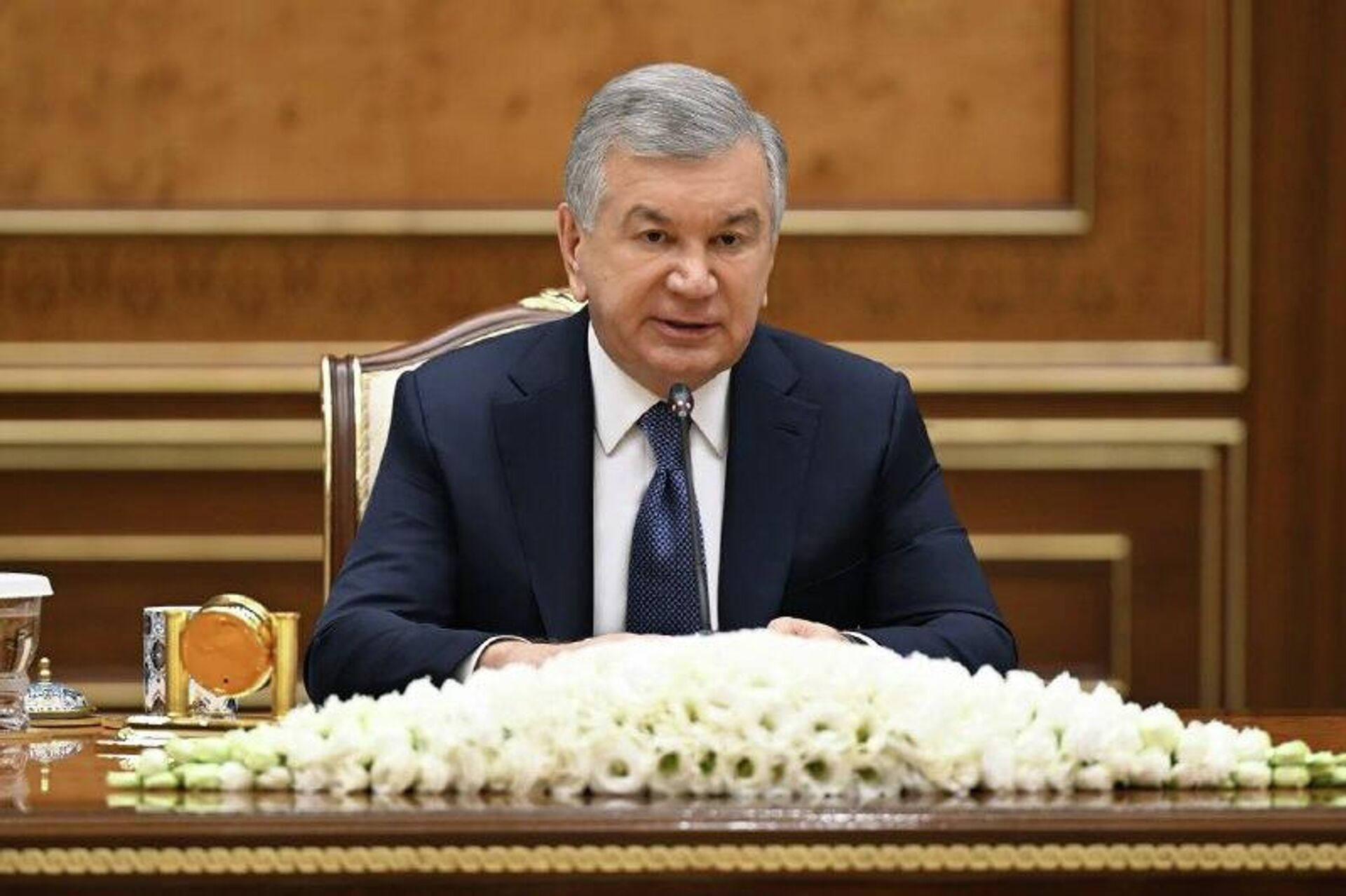 Президент Узбекистана встретился с главой МИД Китая в Ташкенте - Sputnik Узбекистан, 1920, 21.11.2025