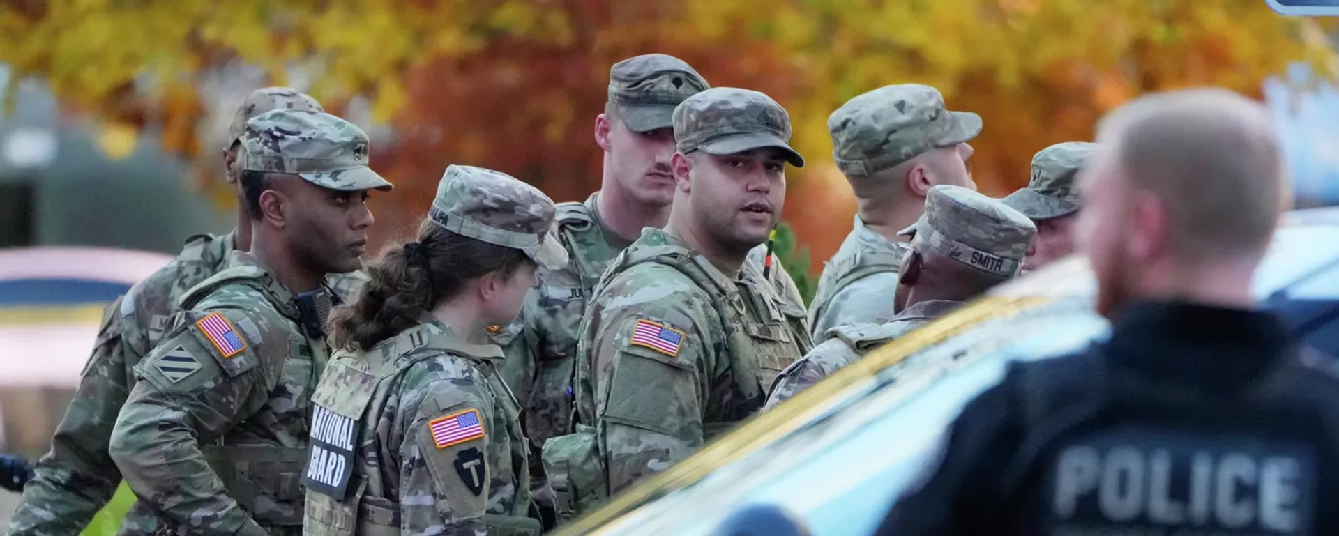 Обстановка возле места стрельбы в Вашингтоне.

 - Sputnik Ўзбекистон, 1920, 27.11.2025