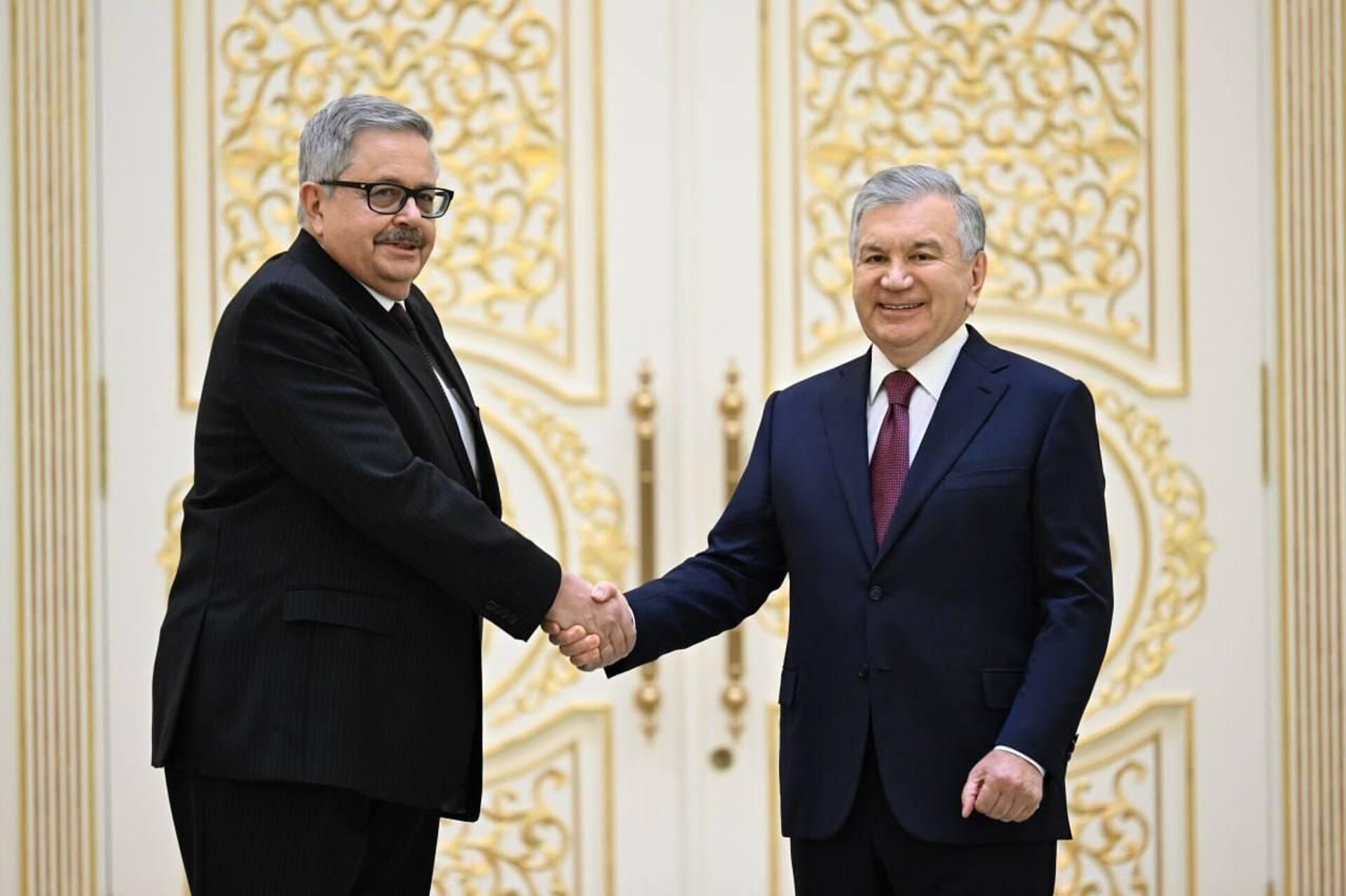 Посол РФ в Узбекистане Алексей Ерхов вручил верительные грамоты президенту Шавкату Мирзиёеву - Sputnik Ўзбекистон, 1920, 27.11.2025