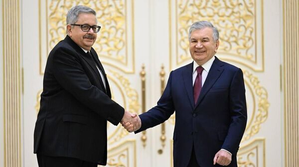 Посол РФ в Узбекистане Алексей Ерхов вручил верительные грамоты президенту Шавкату Мирзиёеву - Sputnik Ўзбекистон