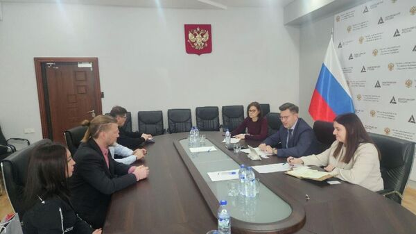 В Торговом представительстве РФ в Узбекистане состоялась рабочая встреча с делегацией Липецкой области.   - Sputnik Узбекистан