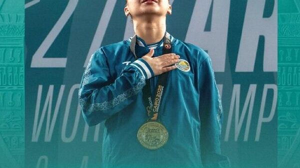 🟠Гульшан Алимарданова впервые в истории Узбекистана завоевала титул чемпионки мира по женскому кумитэ - Sputnik Узбекистан