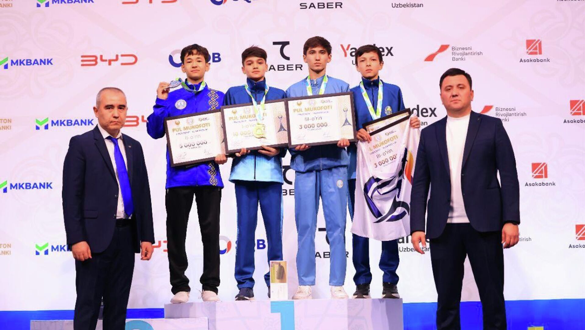 Президентская Олимпиада в Узбекистане: стали известны первые победители по таэквондо WT Президентская Олимпиада в Узбекистане: стали известны первые победители по таэквондо WT - Sputnik Узбекистан, 1920, 01.12.2025