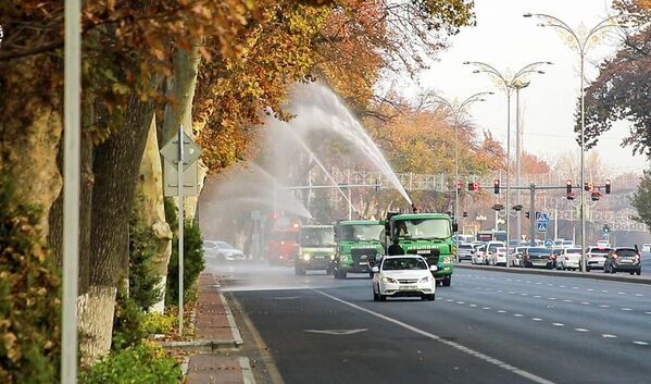 77 та кўча ва 165 та жамоат жойларини суғориш ва намлантириш ишлари амалга оширилди - Sputnik Ўзбекистон
