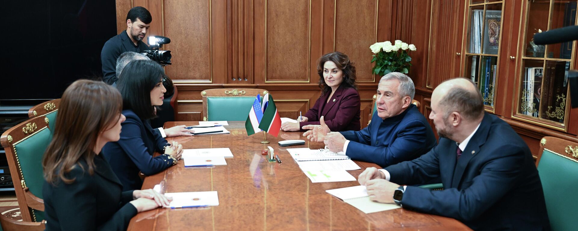 Состоялась встреча Саиды Мирзиёевой с Главой Татарстана Рустамом Миннихановым - Sputnik Ўзбекистон, 1920, 02.12.2025