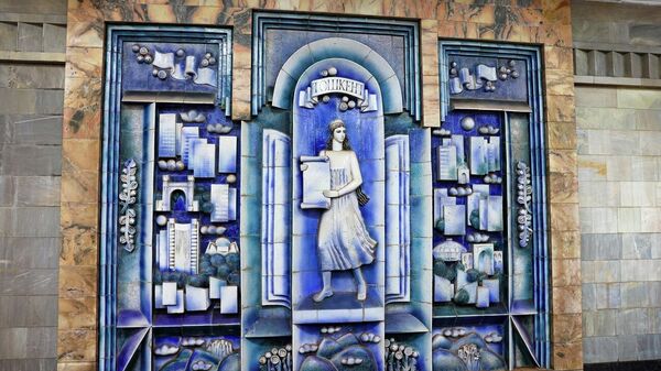 Интерьер на станции метро Ташкент - Sputnik Узбекистан