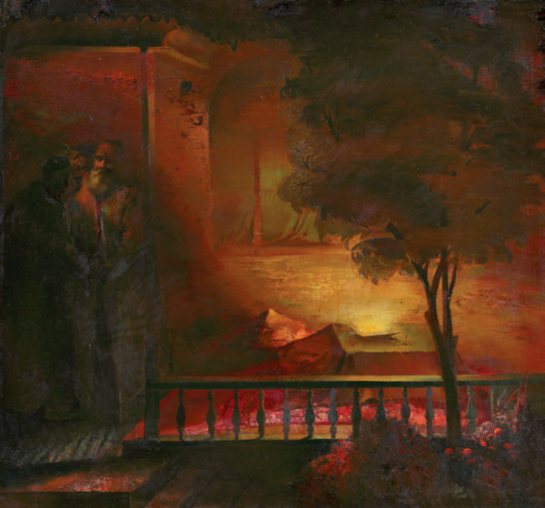 Нигмат Кузыбаев. "Вечер". 1998, холст, масло, 65х99 - Sputnik Узбекистан