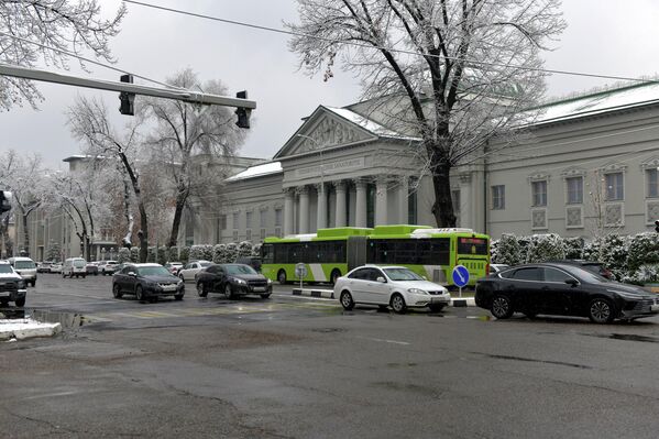 Ташкент встретил первый снег Ташкент встретил первый снег - Sputnik Узбекистан
