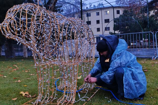 Самарканд готовится к новому году - Sputnik Узбекистан