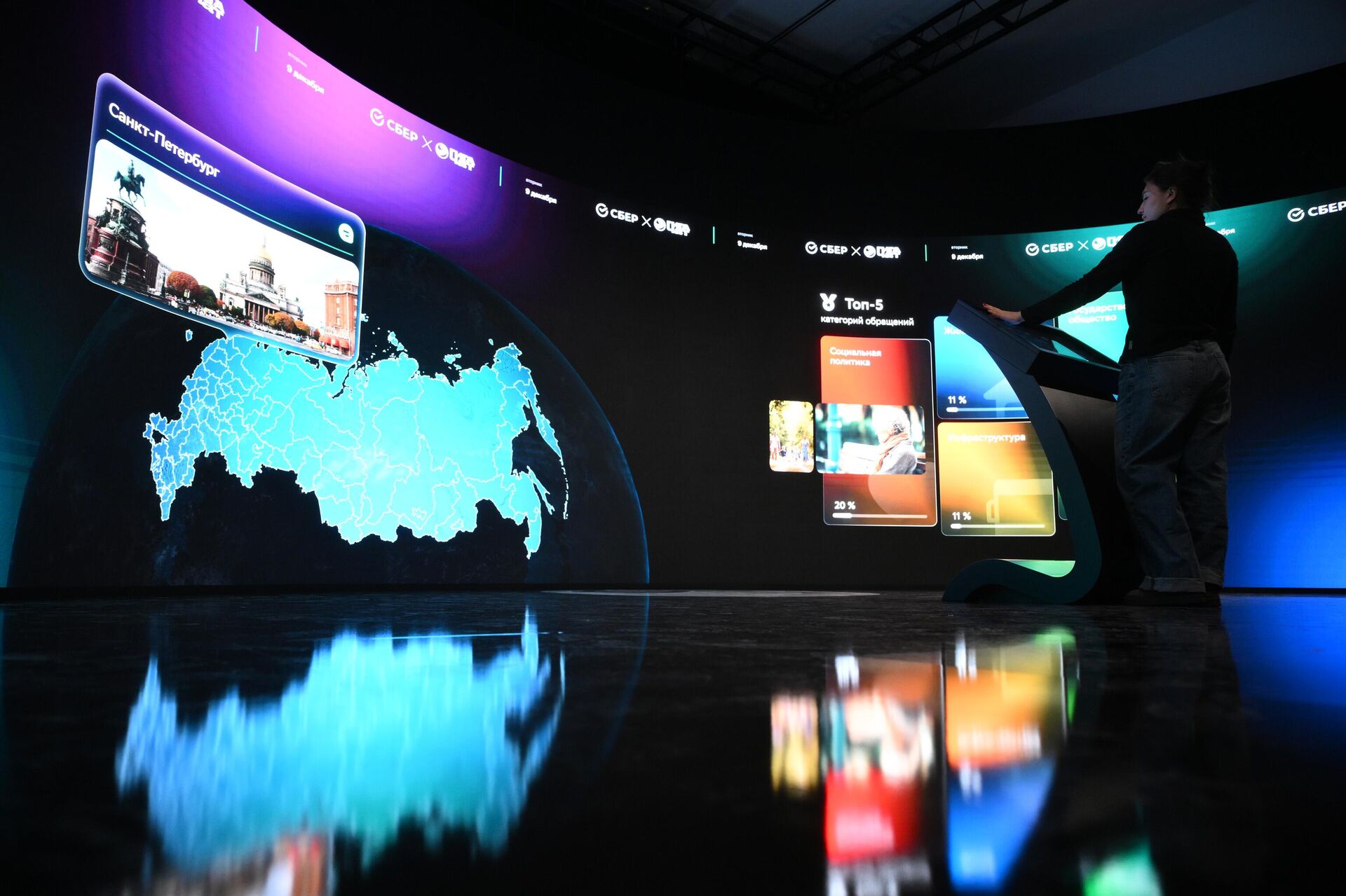 Работа колл-центра прямой линии с президентом РФ Владимиром Путиным - Sputnik Узбекистан, 1920, 19.12.2025