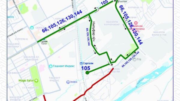 В Ташкенте временно изменились несколько автобусных маршрутов - Sputnik Узбекистан