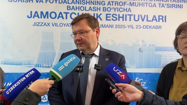 Санкции Запада против России никак не повлияют на строительство АЭС в Узбекистане, заявил на полях слушаний вице-президент АО Атомстройэкспорт Павел Безруков - Sputnik Узбекистан