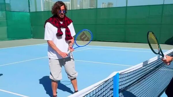 Легендарный российский теннисист, экс-первая ракетка мира Марат Сафин посетил предсезонные сборы мужской и женской сборных Узбекистана по теннису - Sputnik Узбекистан