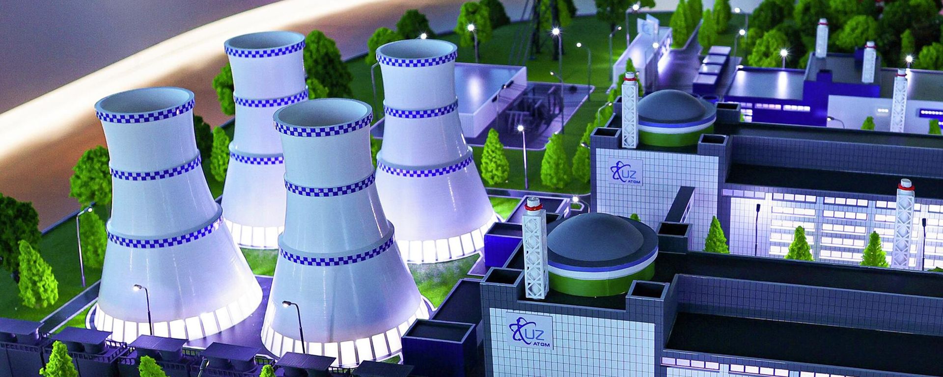 Maket budushey atomnoy elektrostansii (AES) - Sputnik O‘zbekiston, 1920, 04.09.2026