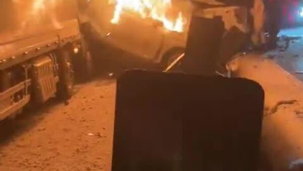 🟠 На трассе Канэцу в Японии произошло массовое ДТП - Sputnik Узбекистан