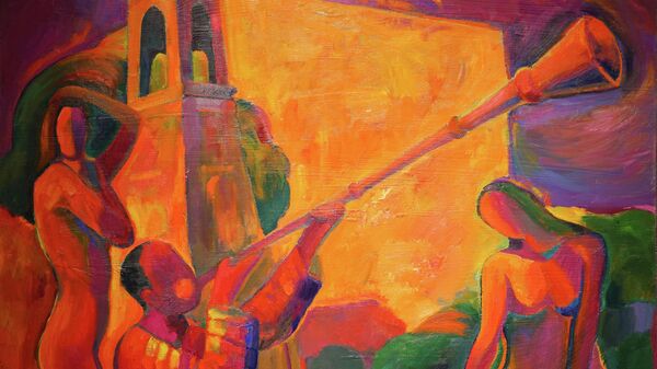 Выставка Окно идентичности - совместный проект художников Хуршеда Халилова и Исомиддина Эшонкулова - Sputnik Ўзбекистон