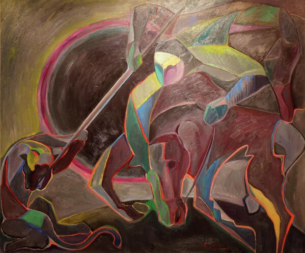 Выставка Окно идентичности - совместный проект художников Хуршеда Халилова и Исомиддина Эшонкулова - Sputnik Ўзбекистон