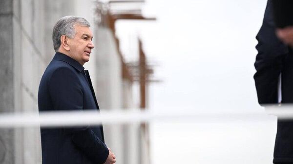 Президент Узбекистана осмотрел строительство нового моста через реку Чирчик - Sputnik Узбекистан