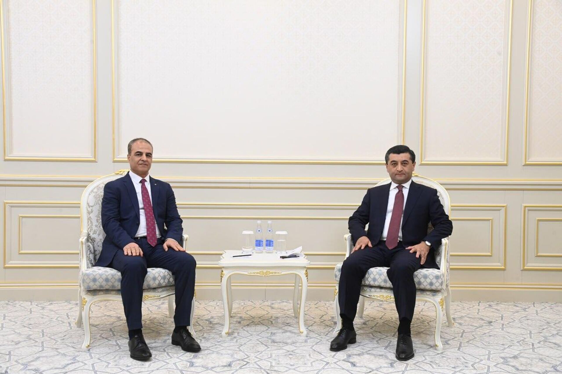 Получение копии верительных грамот новоназначенного посла Палестины в Узбекистане г-на Вайлла Ахмеда Баттрехи - Sputnik Узбекистан, 1920, 15.01.2026