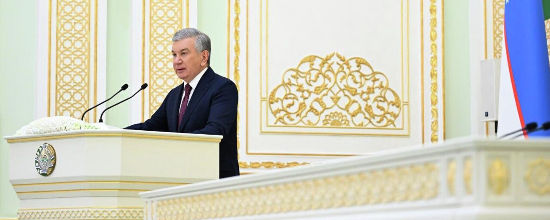 Президент Республики Узбекистан Шавкат Мирзиёев - Sputnik Ўзбекистон, 1920, 15.01.2026