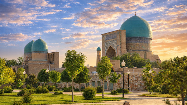 Мечеть Кук Гумбаз — памятник архитектуры, расположенный в Шахрисабзе. - Sputnik Узбекистан