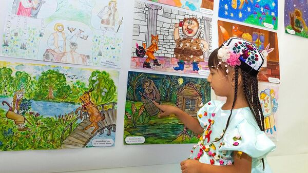 Vistavka detskix risunkov stran ShOS - Sputnik O‘zbekiston