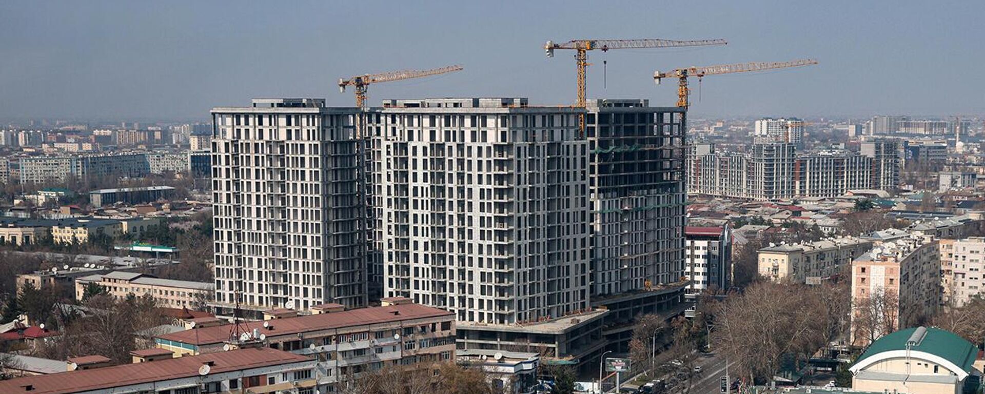 Stroitelstvo mnogoetajki - Sputnik O‘zbekiston, 1920, 21.11.2025