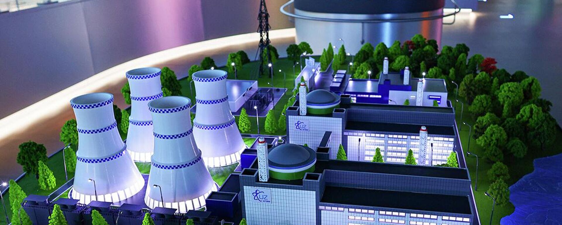 Maket budushey atomnoy elektrostansii (AES) - Sputnik O‘zbekiston, 1920, 23.12.2025