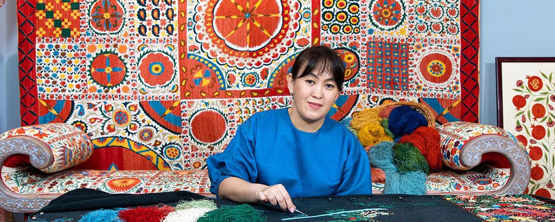 Мадина Касымбаева - мастер национальной вышивки - Sputnik Узбекистан, 1920, 30.06.2025