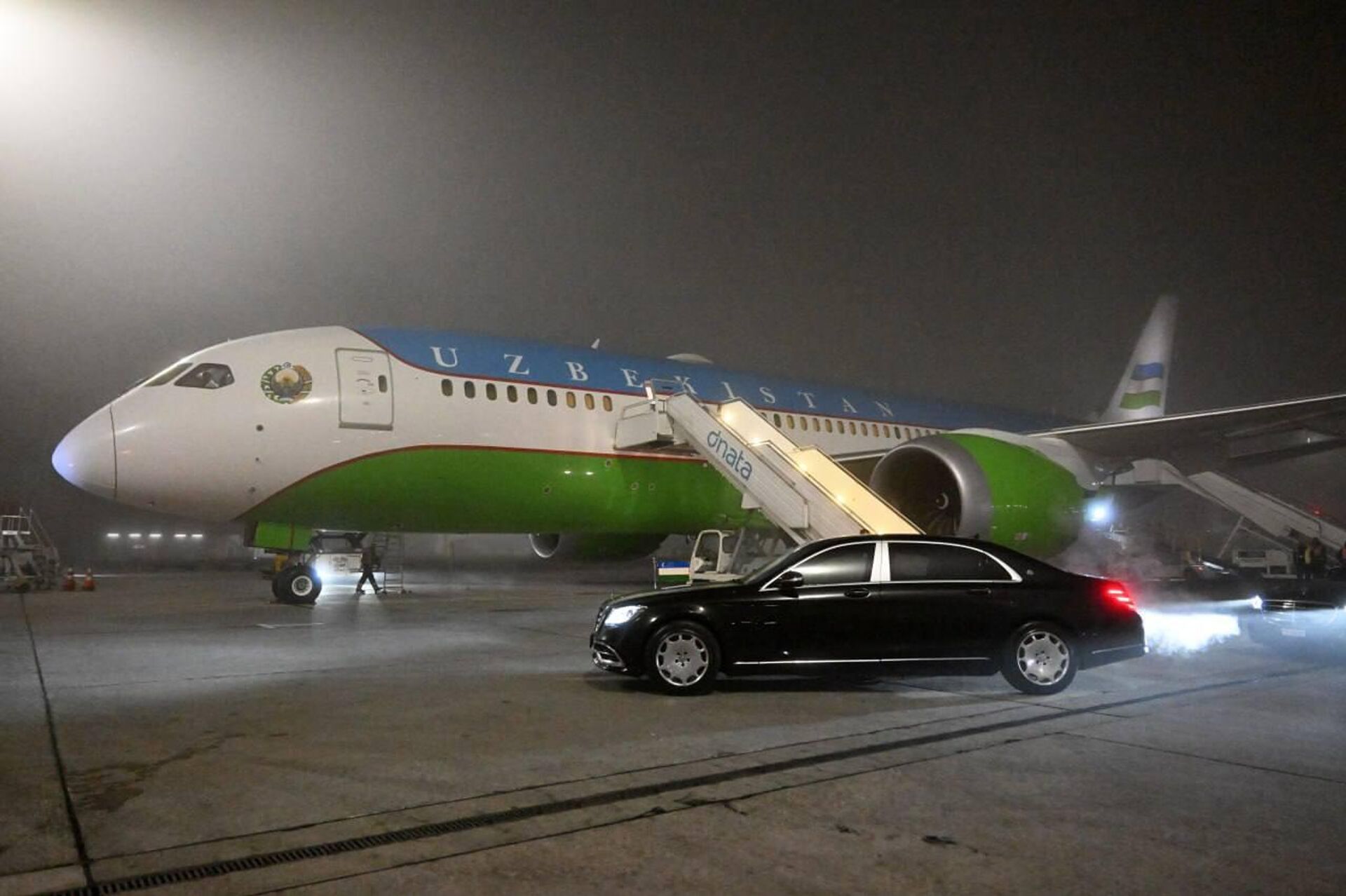 Президент Узбекистана прибыл с рабочим визитом в Швейцарию - Sputnik Узбекистан, 1920, 22.01.2026