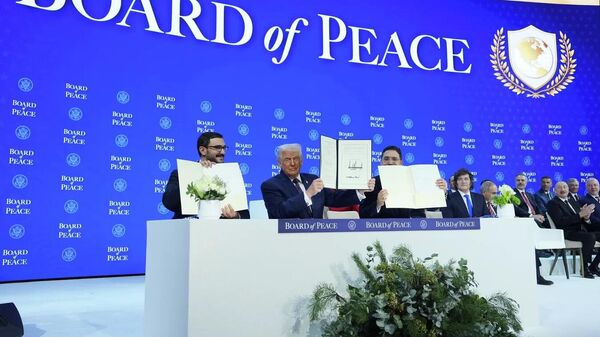 Подписание устава Совета мира в Давосе
 - Sputnik Ўзбекистон