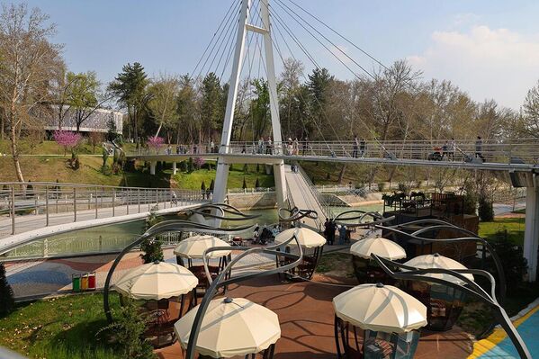 Osma po‘lat kabelli piyodalar ko‘prigi - Sputnik O‘zbekiston