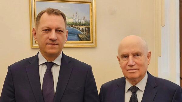 Генсек СНГ С. Лебедев и замглавреда МИА Россия сегодня А. Благодыренко обсудили взаимодействие. - Sputnik Узбекистан