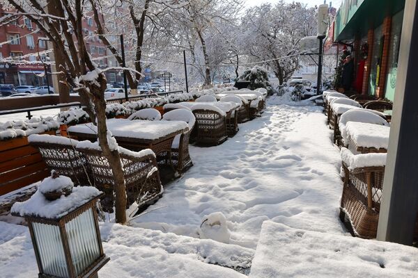 Теварак атроф оппоқ либосга бурканган - Sputnik Ўзбекистон