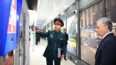 Шавкат Мирзиёев ознакомился с деятельностью службы охраны при ГУВД Ташкента