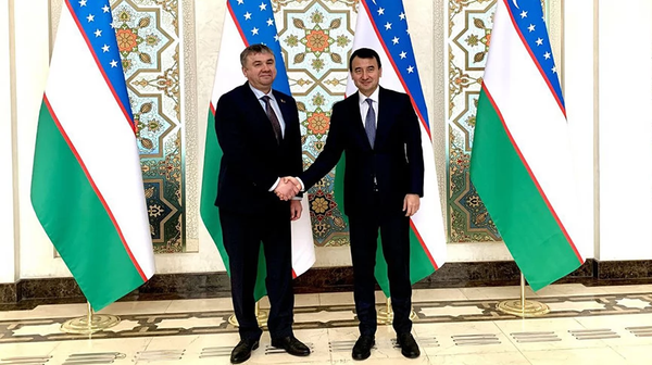 Vstrecha zamestitelya premyer-ministra J. Xodjayeva s yego belorusskim kollegoy Yu. Shuleyko. - Sputnik O‘zbekiston