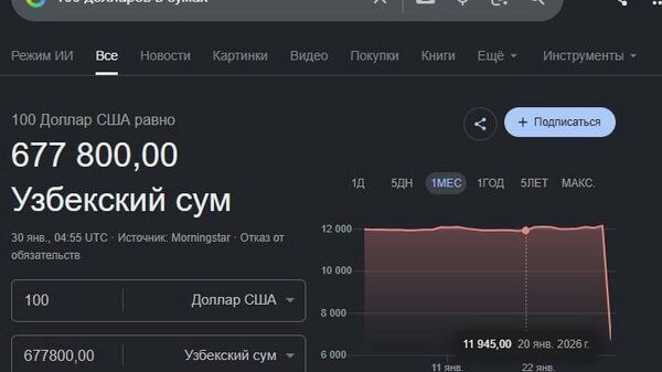 Google сломался: сервис неверно показывает курс валют - Sputnik Узбекистан