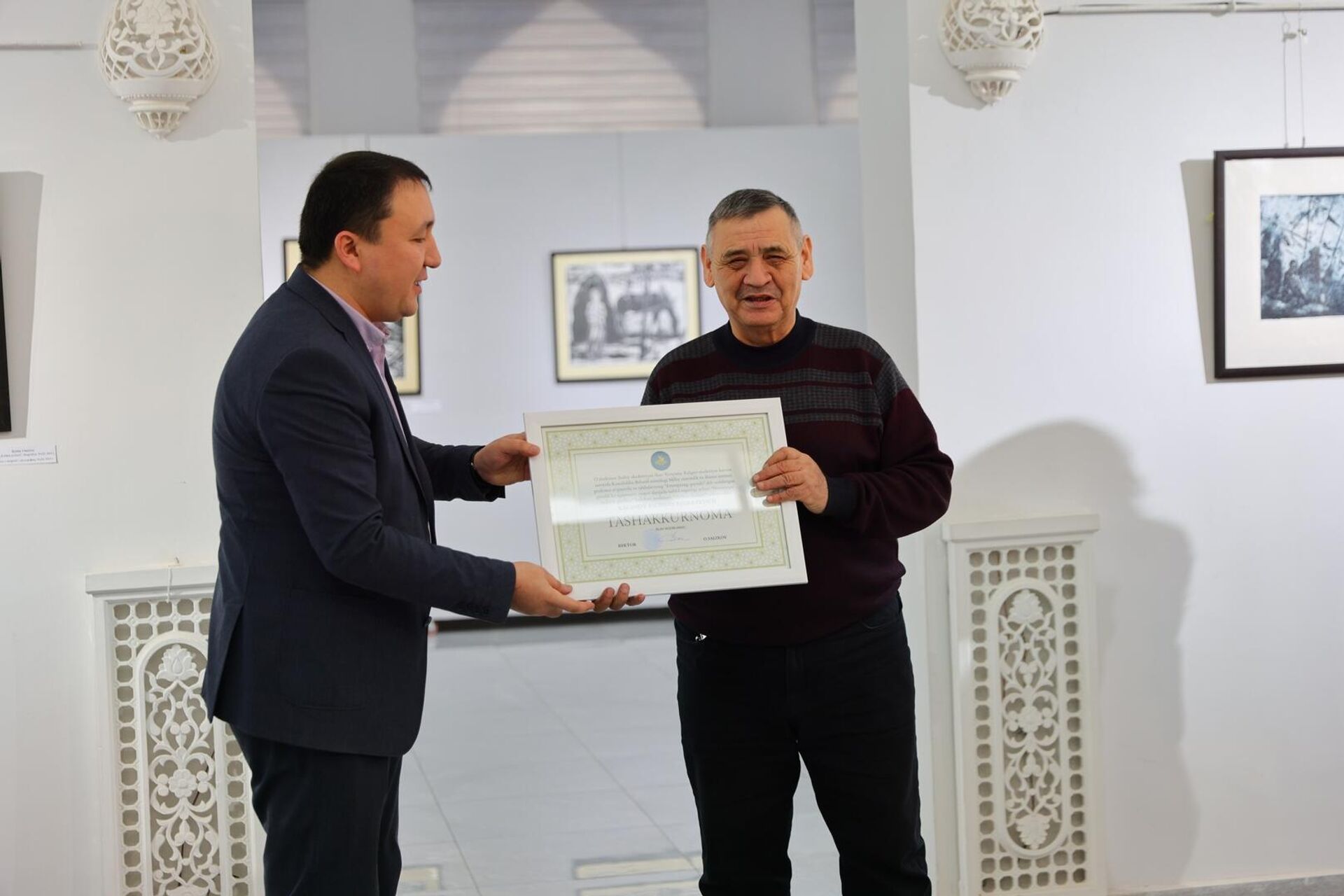 Выставка графики Возвращение Эстампа Выставка графики Возвращение Эстампа - Sputnik Узбекистан, 1920, 30.01.2026