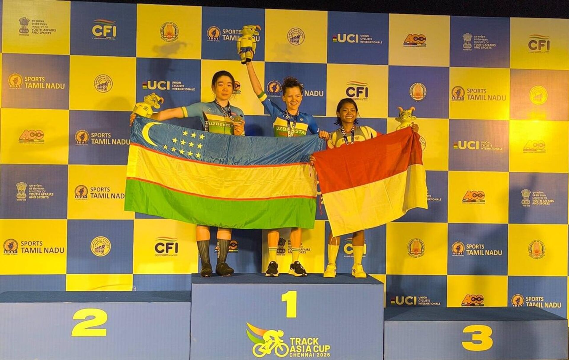  Узбекистанцы завоевали 3 медали в очередной день Кубка Азии по велотреку в Индии 
 - Sputnik Узбекистан, 1920, 01.02.2026