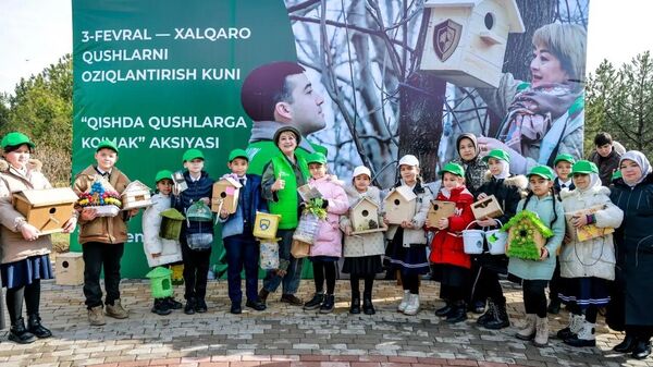 Для птиц установлены скворечники и роздан корм
 - Sputnik Узбекистан